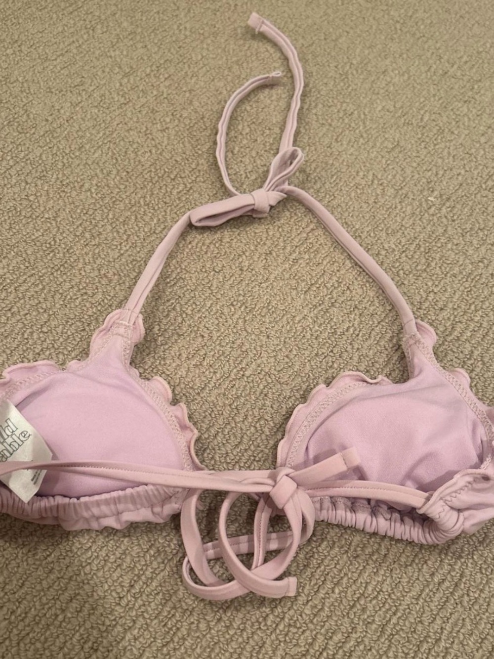 Wild Fable Lilac Ruffle Triangle String Bikini - Picture 4 of 6